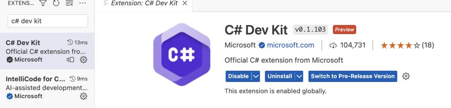 c# dev kit