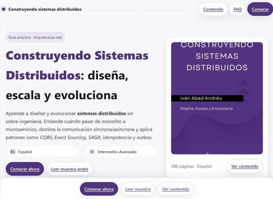 landing page consturyendo sistemas distribuidos