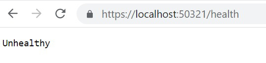 unhealthy endpoint