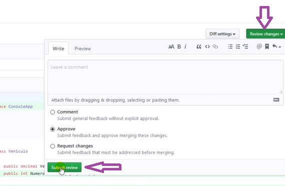 aceptar pull request