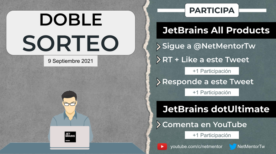 Sorteo NetMentor JetBrains todos los productos