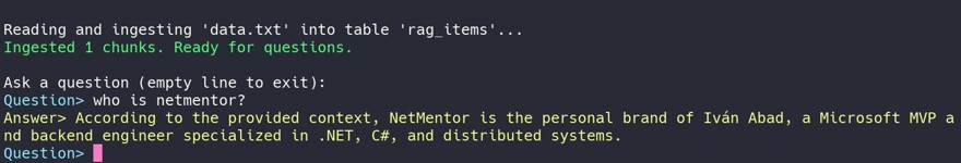 RAG local response