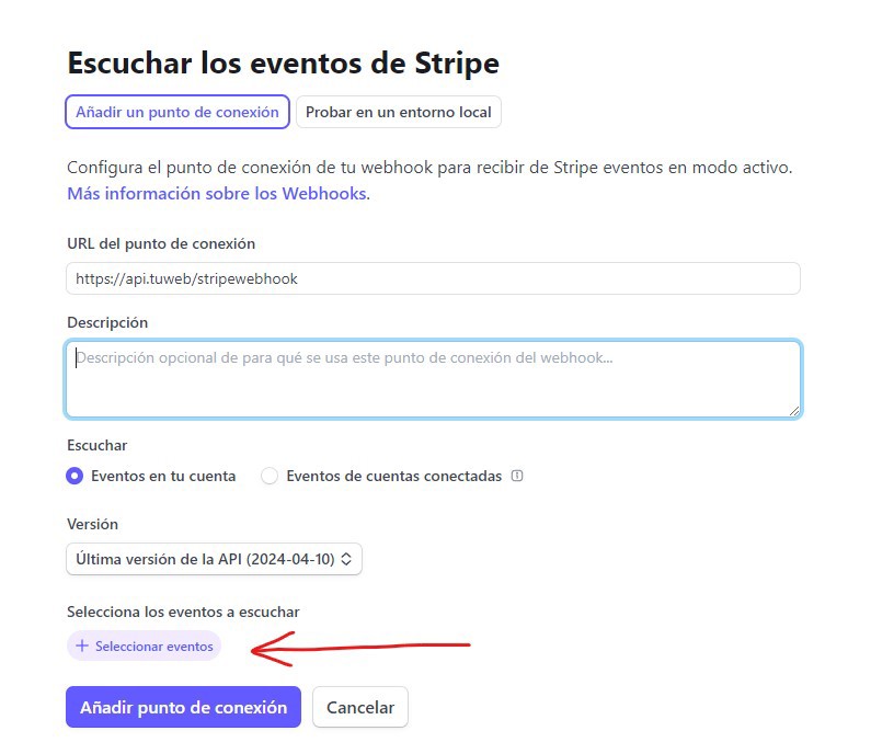 webhook production stripe