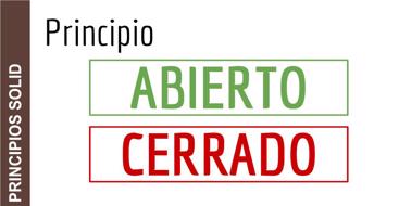 Dentro de los principos solid existe uno que nos indica que las clases deben estar abiertas para su extensión pero cerradas para su modificación, este es el principio de abierto/cerrado