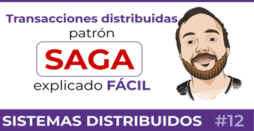 Patrón saga para transacciones distribuidas