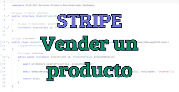 Vender productos a través de stripe